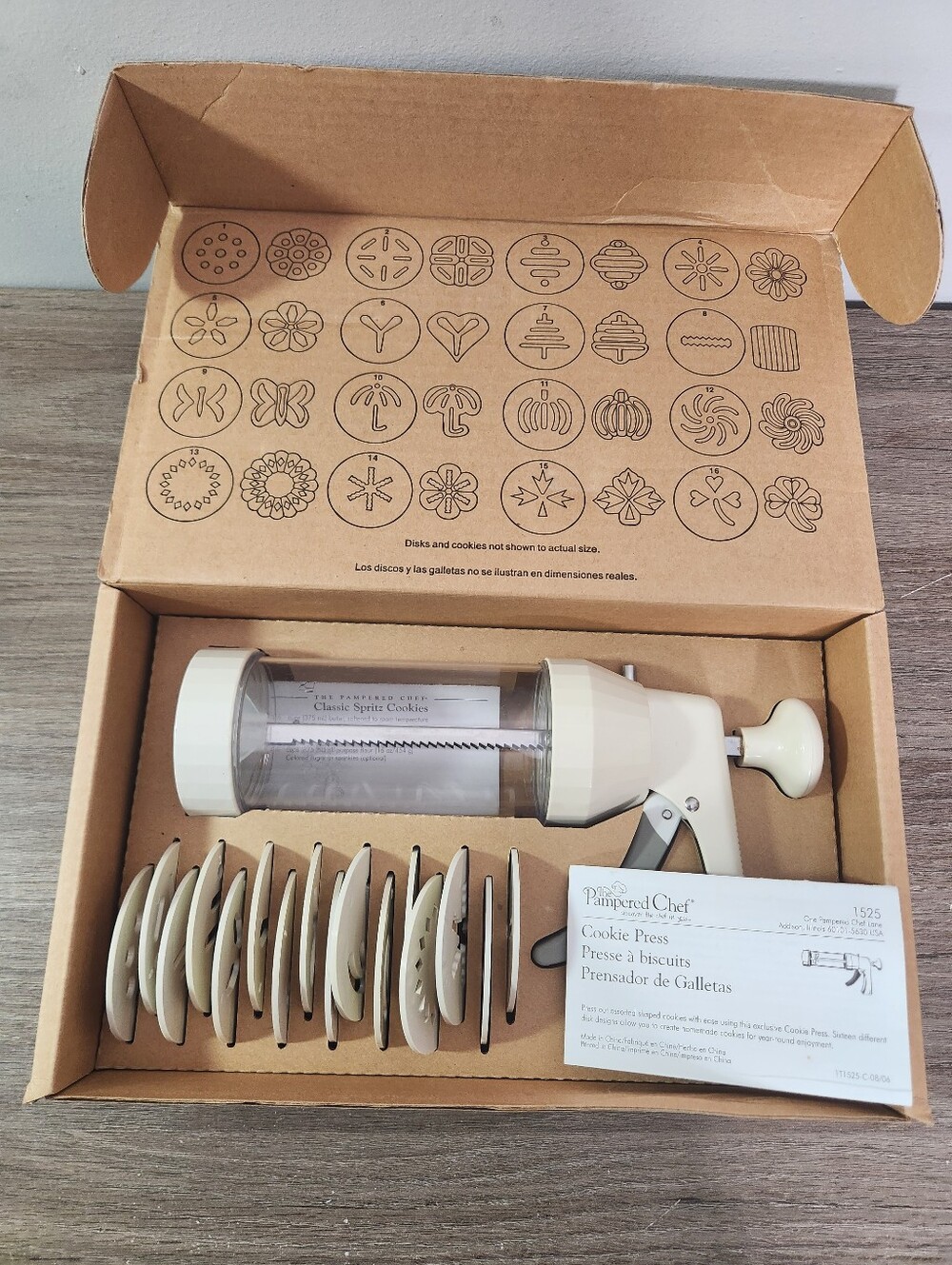 Pampered Chef Cookie Press #1525